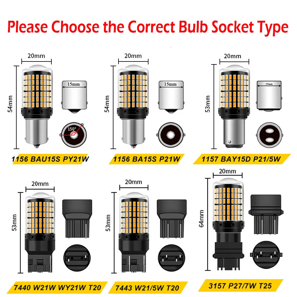 LED Car Bulbs High Power Canbus Error Free