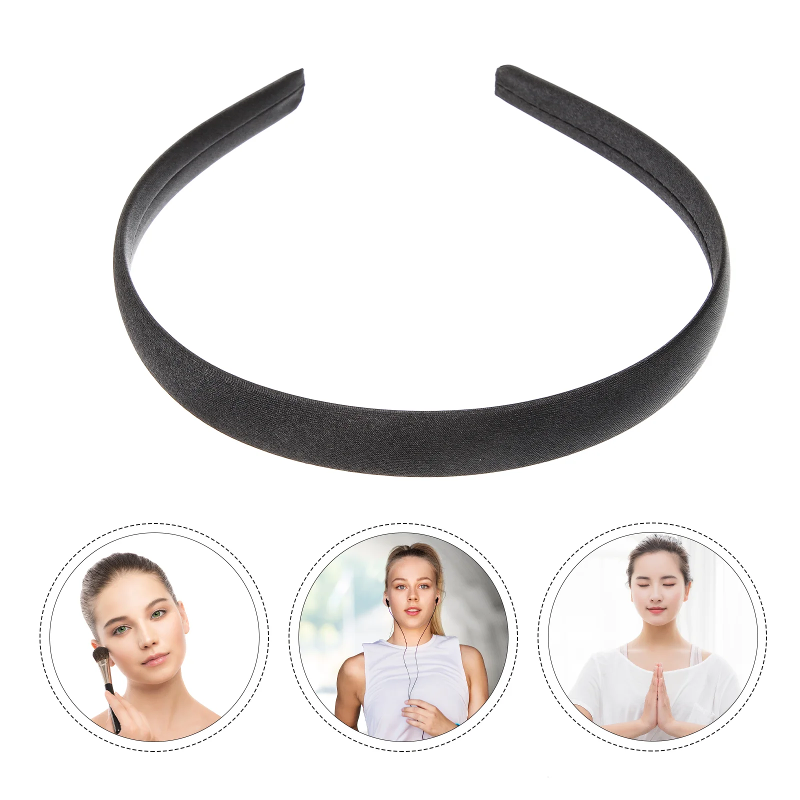

12 Pcs Women Headband Women's Headbands Plain for Crafts DIY Accessories Girl No Teeth Hair Hoop Cloth Covered