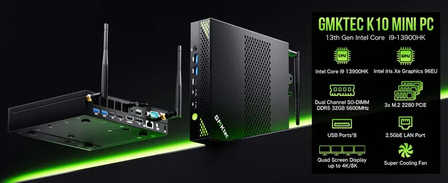 GMKtec ミニpc 第13世代i7 13620H DDR5 16GB+1TB GMKtec 13th Gen Intel Core i7 13620H Mini PC--NucBox K7 PLUS