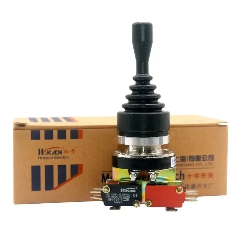 HKA1-41QZ 산업용 조이스틱 스위치, 용수철 리턴 크로스 로커 컨트롤러 스위치, 순간 래칭, 4NO 4NC, 30mm, 4 포지션