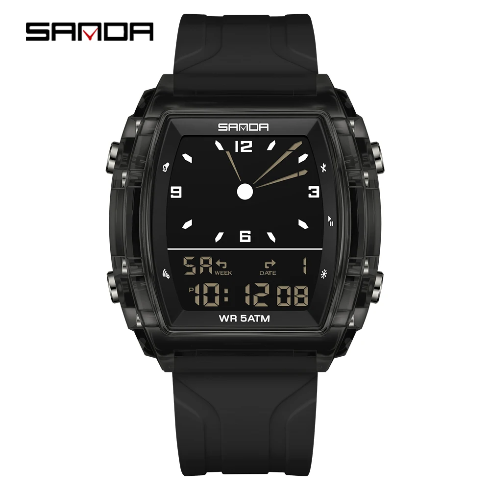 SANDA Luxury Waterproof Digital LED Sport Watch