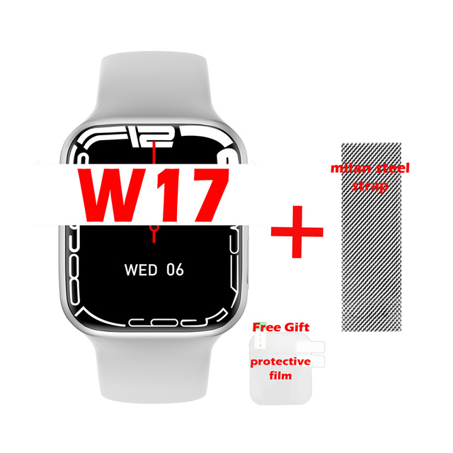 W17 Smartwatch 1.9inch Full Display Smart Watch Series 7 45MM Bluetooth Call Heart Rate Tracker Sleep Tracker PK W27 W37