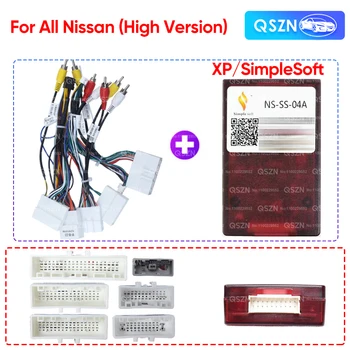 For All Nissan (High Version)  Cable 16 Pin Plug Wiring Harness Power XP Canbus Box Decoder Adapter Android Car Radio NS-SS-04A 1