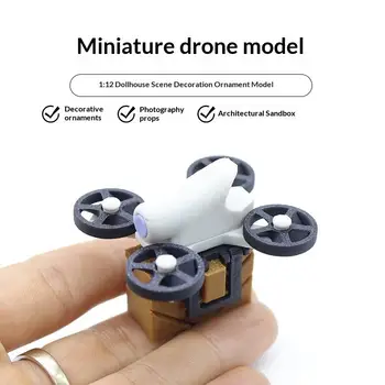 Accessorio per mini drone per casa delle bambole, 1 set, scala 1/12, migliora il realismo per gli appassionati di bambole