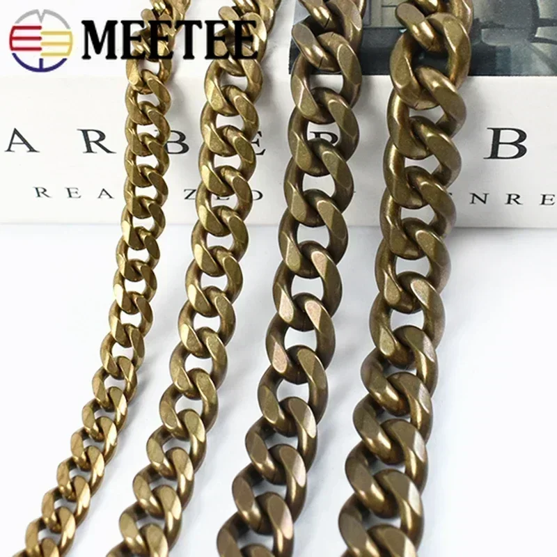 Metal Field Solid Brass O Link Chain,Oval Shape Chain,Brass Wallet Chain,Leather Bag Chains 11 X 14 X 3mm / 25 - Foto 12