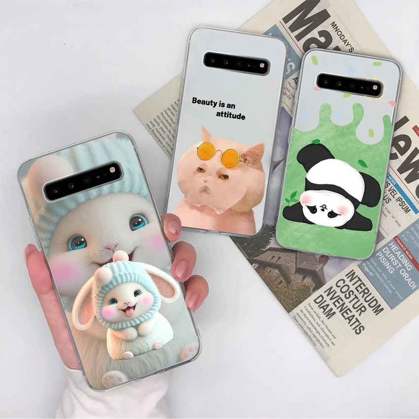 Romantic Rose Pattern Transparent TPU Silicone Anti-Slip Bumper Phone Cover