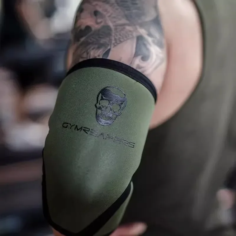 5mm Elbow Sleeve for Fitness Training Men Women Bench Press Protection Sports Breathable Elastic Elbow Pads for Bodybuilding elbow brace,elbow pads