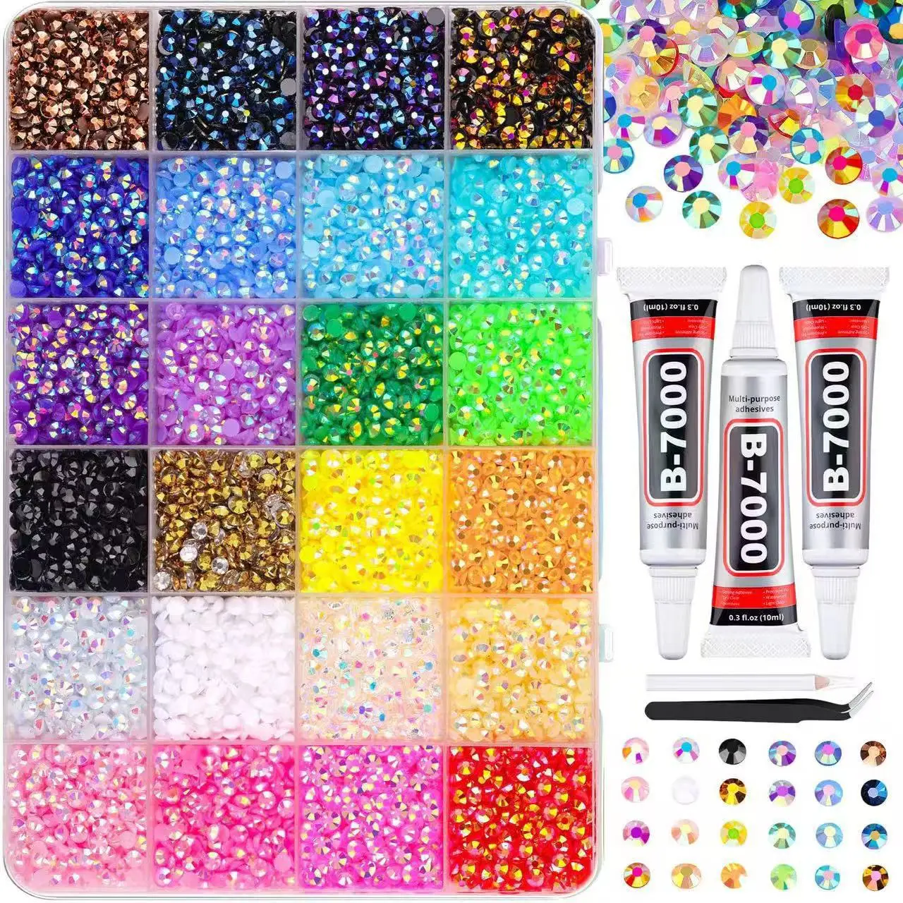 Minimalist Shiny Half-round Rhinestone Nail Art Accessories 3mm Flat-back Resin Nail Rhinestones, DIY Nail Craft Decorations
