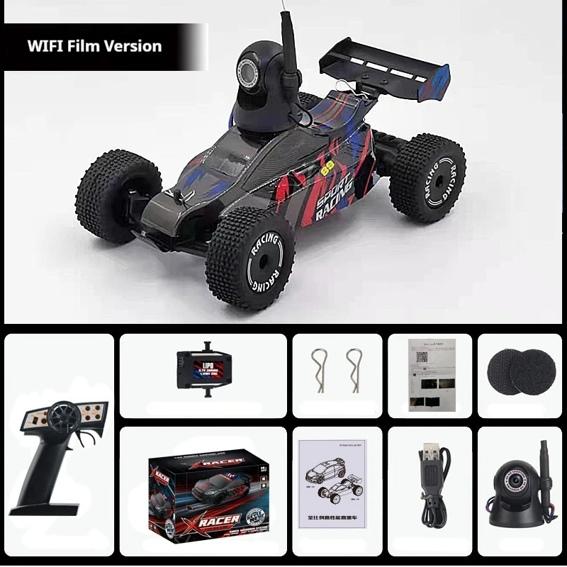 1:24 Two-Drive Full Scale Remote Control Toy Car Rc Car Mini Wifi High Speed Drifting Off-Road Racing F4 Boy Child Birthday Gift 3
