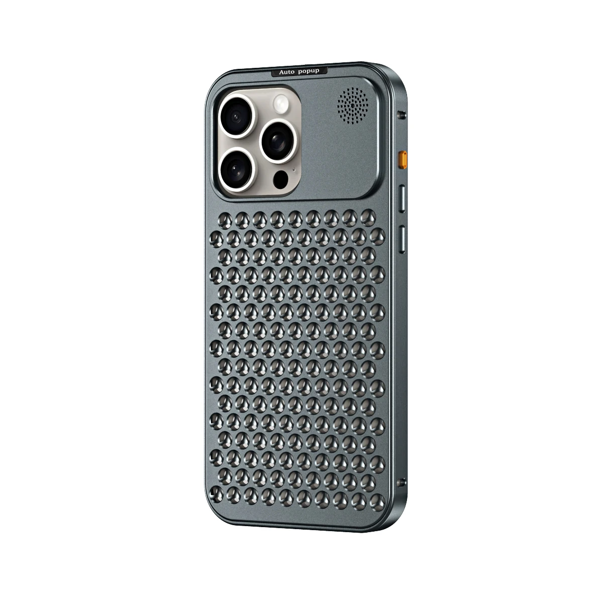 Heat Sink Aluminum Alloy Metal Case For iPhone 15 Pro Max 14 Plus 13 12 Strong Heat Dissipation With Aroma Diffuser Metal Push