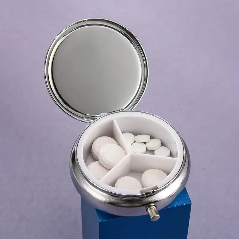 1pc Pill Box Folds Carry-on Pill Box Portable Travel Essential Pill Splitters Pill Case Container for Medicines Organizer
