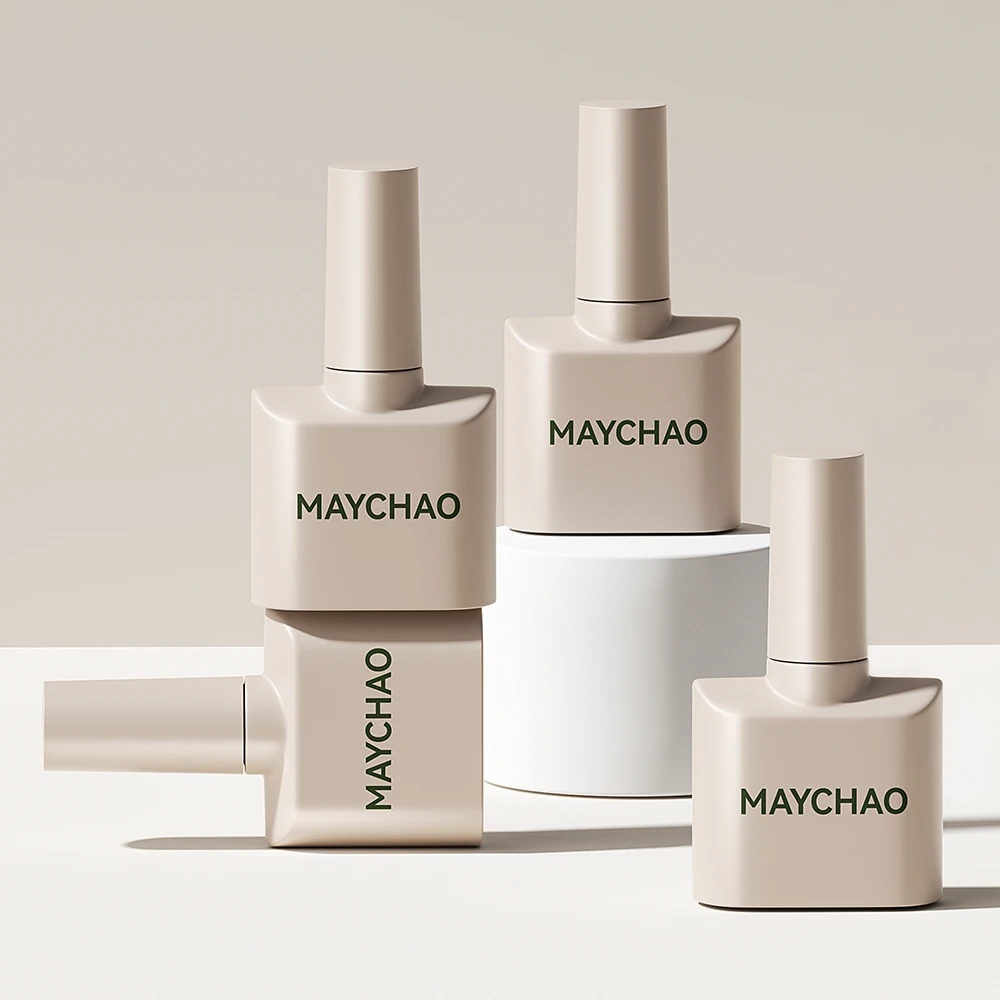MAYCHAO 네일 젤 폴리쉬 닦아내지 않는 탑 코트 베이스 코트 프라이머 UV LED 12ml 인핸서 바니시 반영구적 네일 아트 바니시 흡수