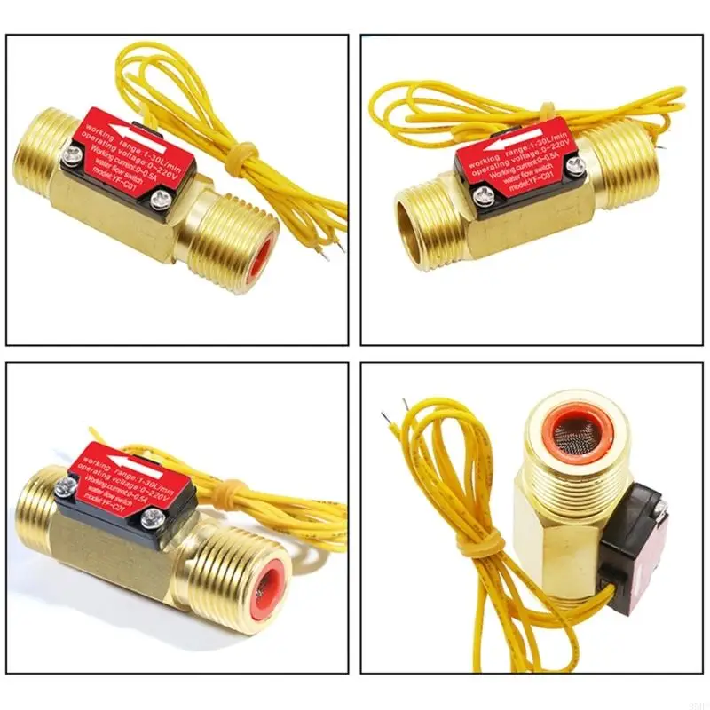 4 Points Effect Flowmeter 1.5-30L/Min Water Control Flowmeter Male Thread