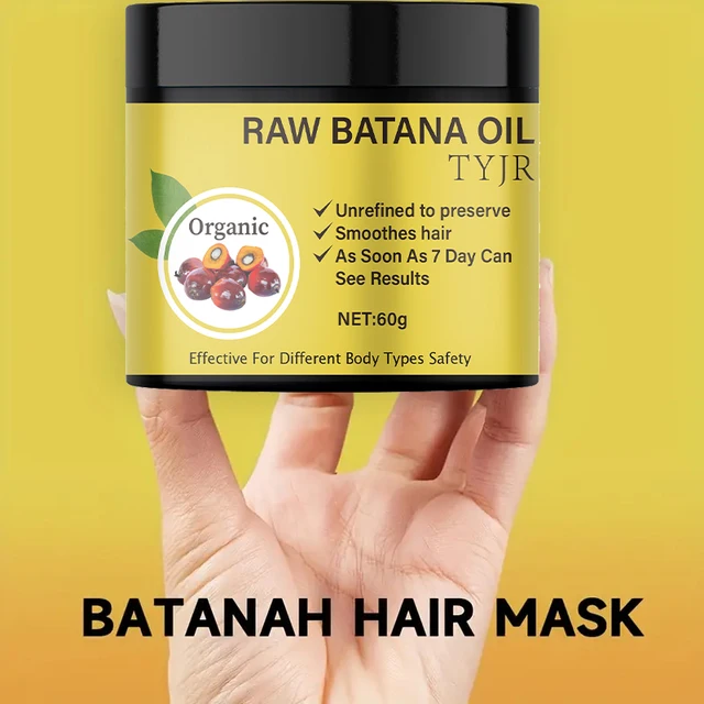 Maschera per capelli all'olio di Batana grezzo ripara i danni asciutti Liscia ammorbidisce l'effetto crespo previene la caduta dei capelli Nutriente per la cura del cuoio capelluto 2