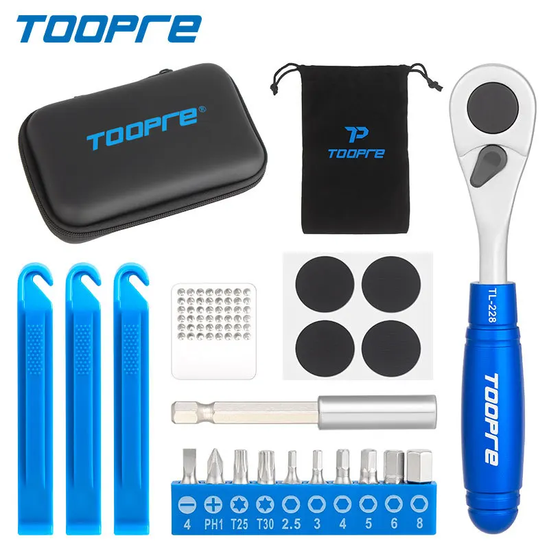 TOOPRE Portable Bicycle Ratchet Wrench Set 2
