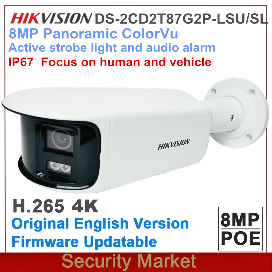 كاميرا شبكة Hikvision ذات رصاصة ثابتة ، 8MP ، 47/S...