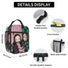 Demon Slayer Anime Nezuko Tanjiro Insulated Lunch Bags High Capacity Meal Container Thermal Bag Lunch Box Tote Office Outdoor 6
