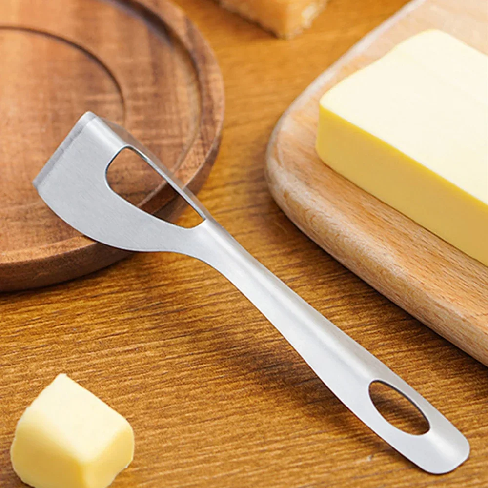 Baking Tools Kitchen Novel Kitchen Accessories Cheese Cutter 304 Stainless Steel Silicone Handle Butter Square Spatula Bakeware