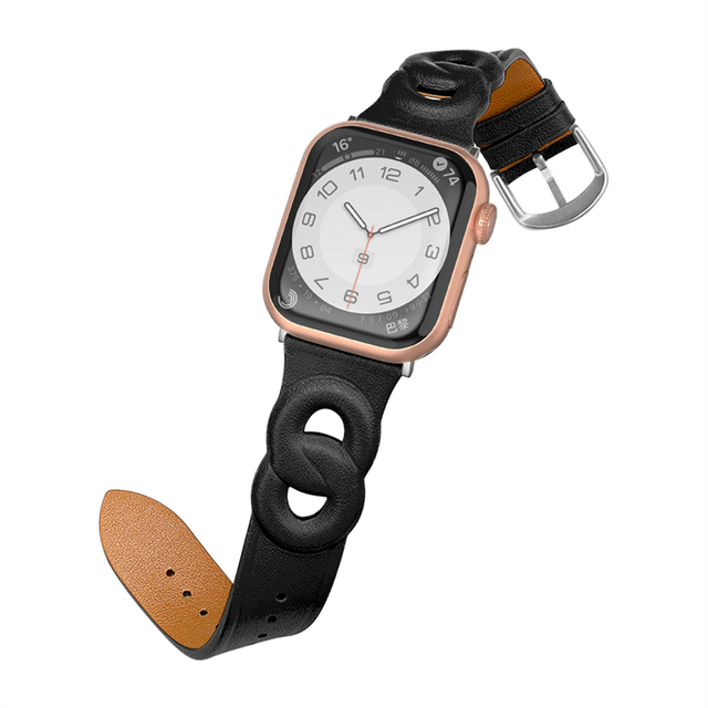 Business Leather Strap For Apple WatchBand 41MM 45MM 42MM 38MM 40MM 44MM For iWatch Wristband Series 7 6 SE 5 4 3 2 1