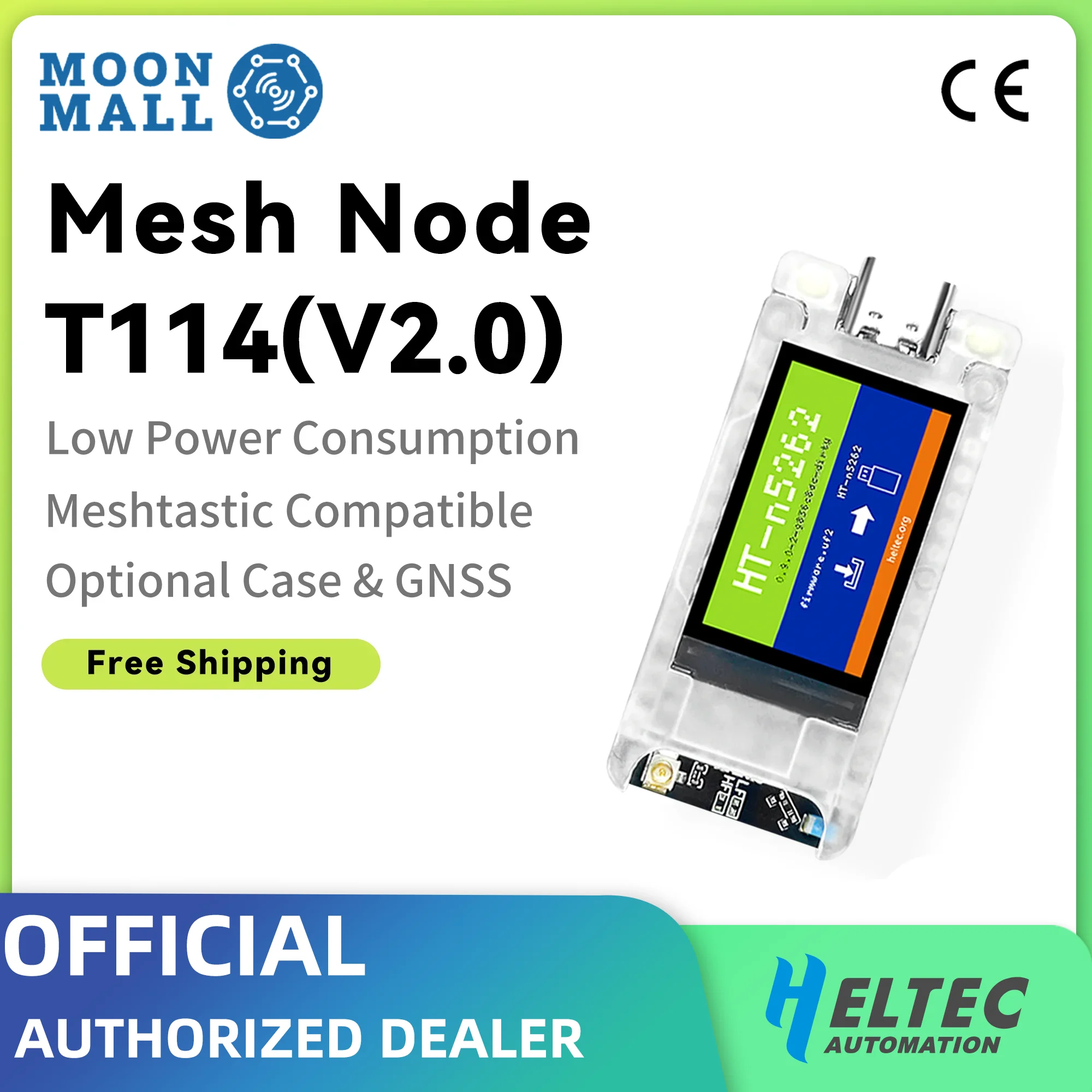 Meshtastic Heltec T114 V2 Tracker Nordic nRF52840 SX1262 LoRaWAN LoRa Arduino Devboard Low Power TFT 1.14 Inch Display BLE WiFi