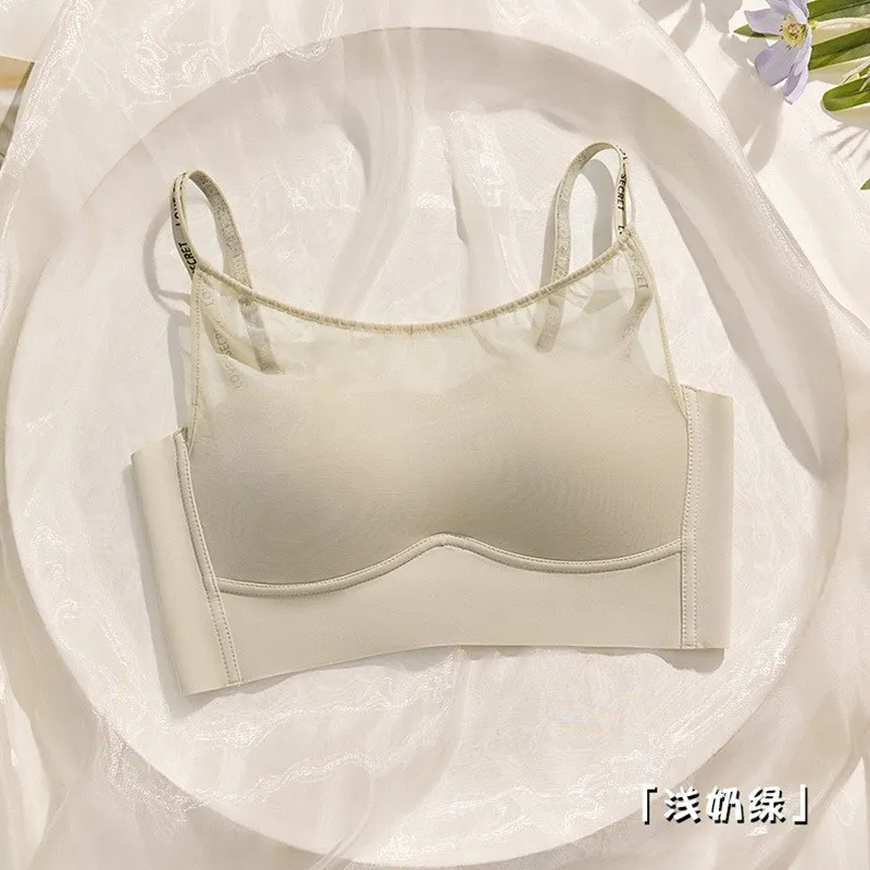 مثير الفرنسية اللاسلكية الصدرية للنساء دعم مريح لا Underwire تشكيل رفع AB كوب الثدي الصغيرة اليومية الصدرية 32-38 S-XL
