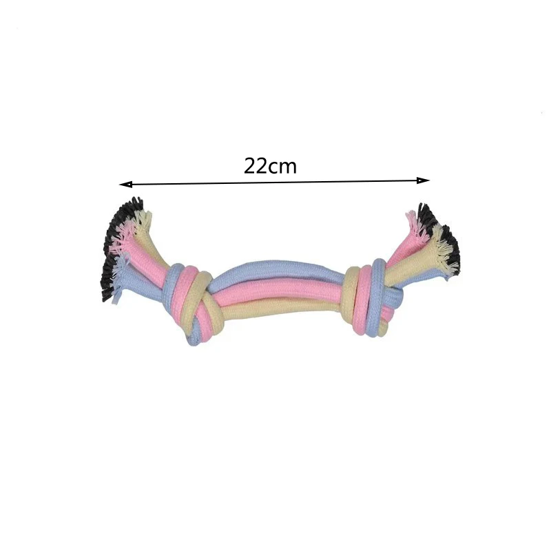 Giocattolo per animali domestici Masticare Dentizione Corda di cotone Nodo Palla Giocattoli per denti di cane Palla pulita Resistente ai morsi Cane Masticare Cucciolo Addestramento InteractiveToy