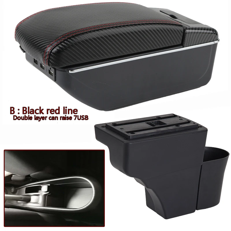 

For Nissan Note Armrest Interior Center Console Storage Box Arm Rest Car-styling Decoration Accessories Parts