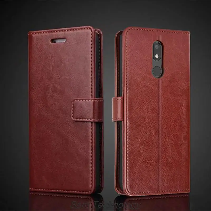 Étui Portefeuille Flip Stand Pour Nokia 3.2 - Cuir PU, Pochette Cartes, Support - Noir, Rose, Or Rose