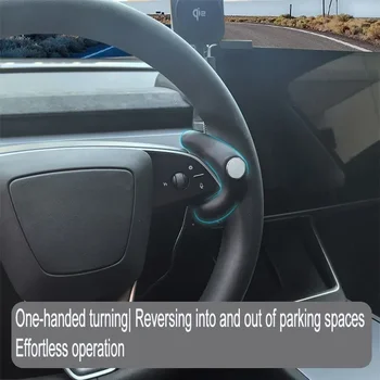 Manopola di assistenza al volante con cuscinetto, per manovra a una mano e parcheggio, maniglia salva-lavoro per Tesla Model 3 Highland Model Y Juniper 2025-2026