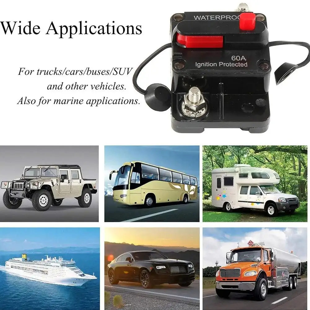 12-48V DC Auto Yacht RV Circuit Breaker Fuse Reset Automatic Break Protection Can Restore The Break Switch Circuit Protector