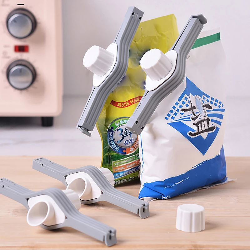 

1PC Screw Cap Sealing Clip Seasoning Bag Milk Powder Salt Bag Sealing Clip Snack Preservation Clip Gadget Kitchen Accessories