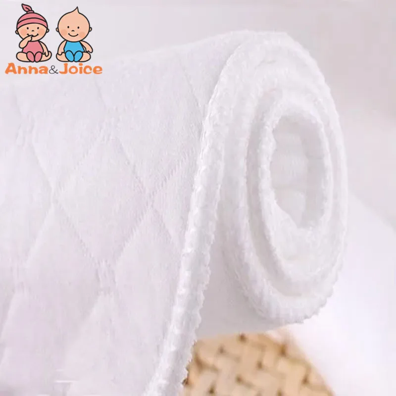5PC Baby Diapers Washable Reusable Cloth Diaper Inserts 3Layers Insert Babies Care 100% Cotton Eco-friendly Diaper
