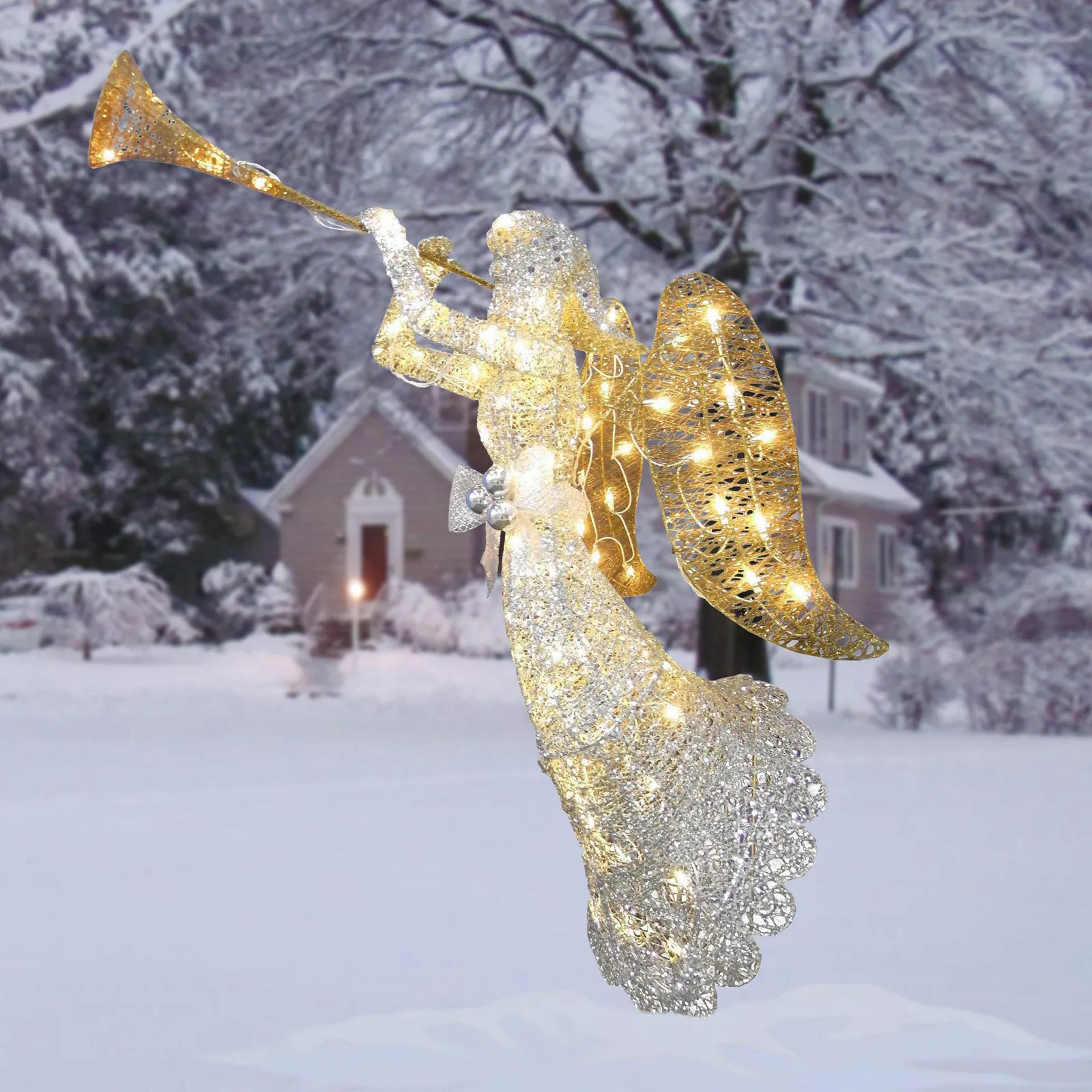 Angel Garden Decoration Christmas Luminous Angel Ornaments Garden Villa Ornaments Christmas Gifts Outdoor Decor Decoración