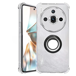 Custodia in silicone chiara shockproof con supporto magnetico