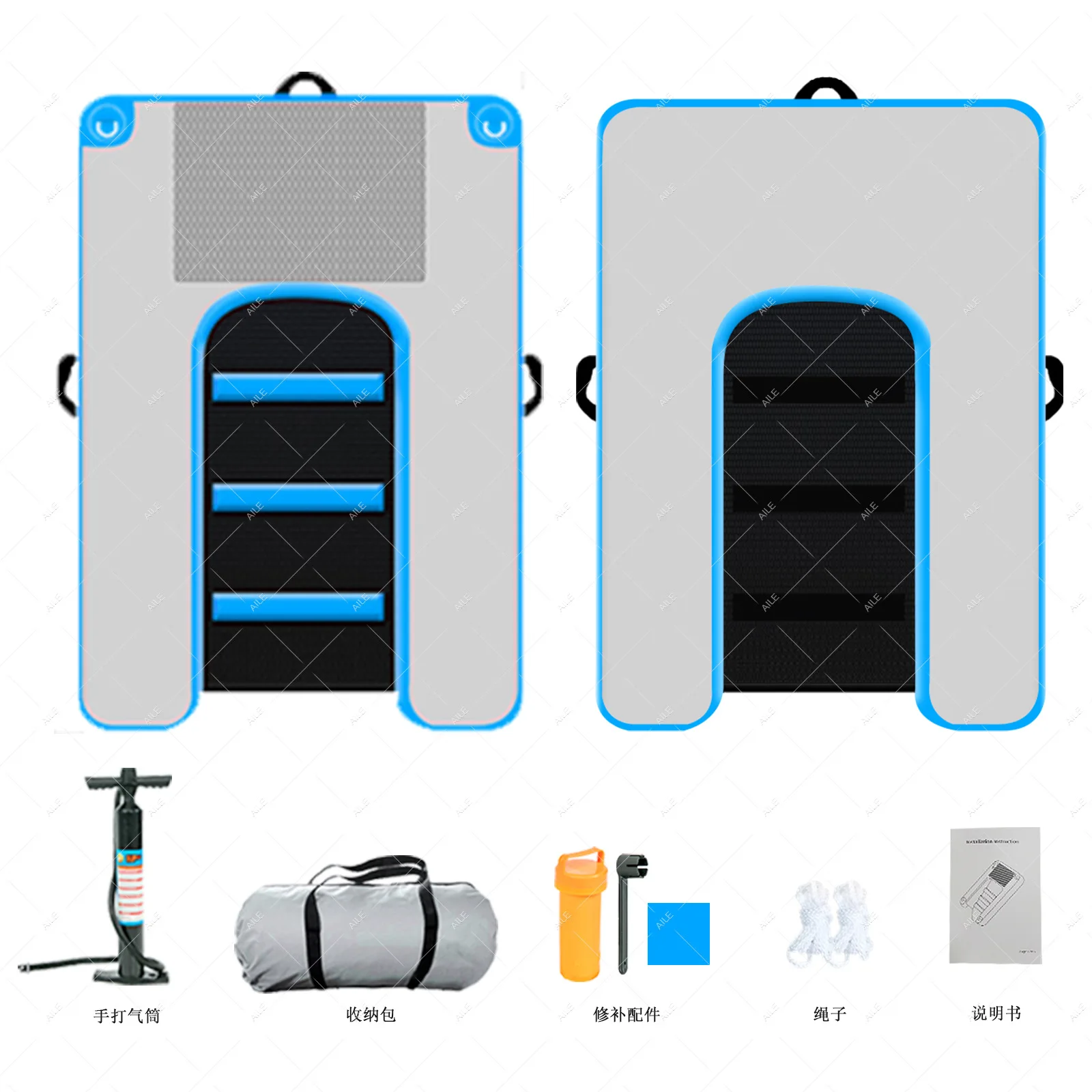 Rampa inflable para perros, escalera de descanso y escalada para piscina, transportines premium para mascotas.