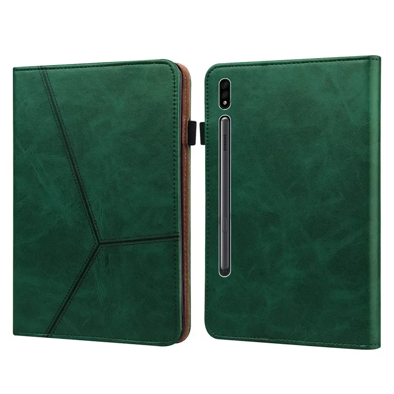 Fashion Wallet Stand PU Leather Cover for Samsung Tablets, 12.4