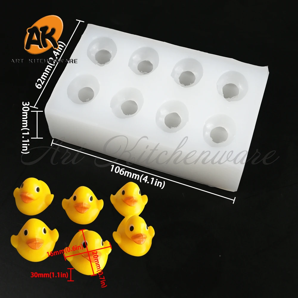 Animals Duck, Lion Silicone Mold Fondant Chocolate Cake Mould