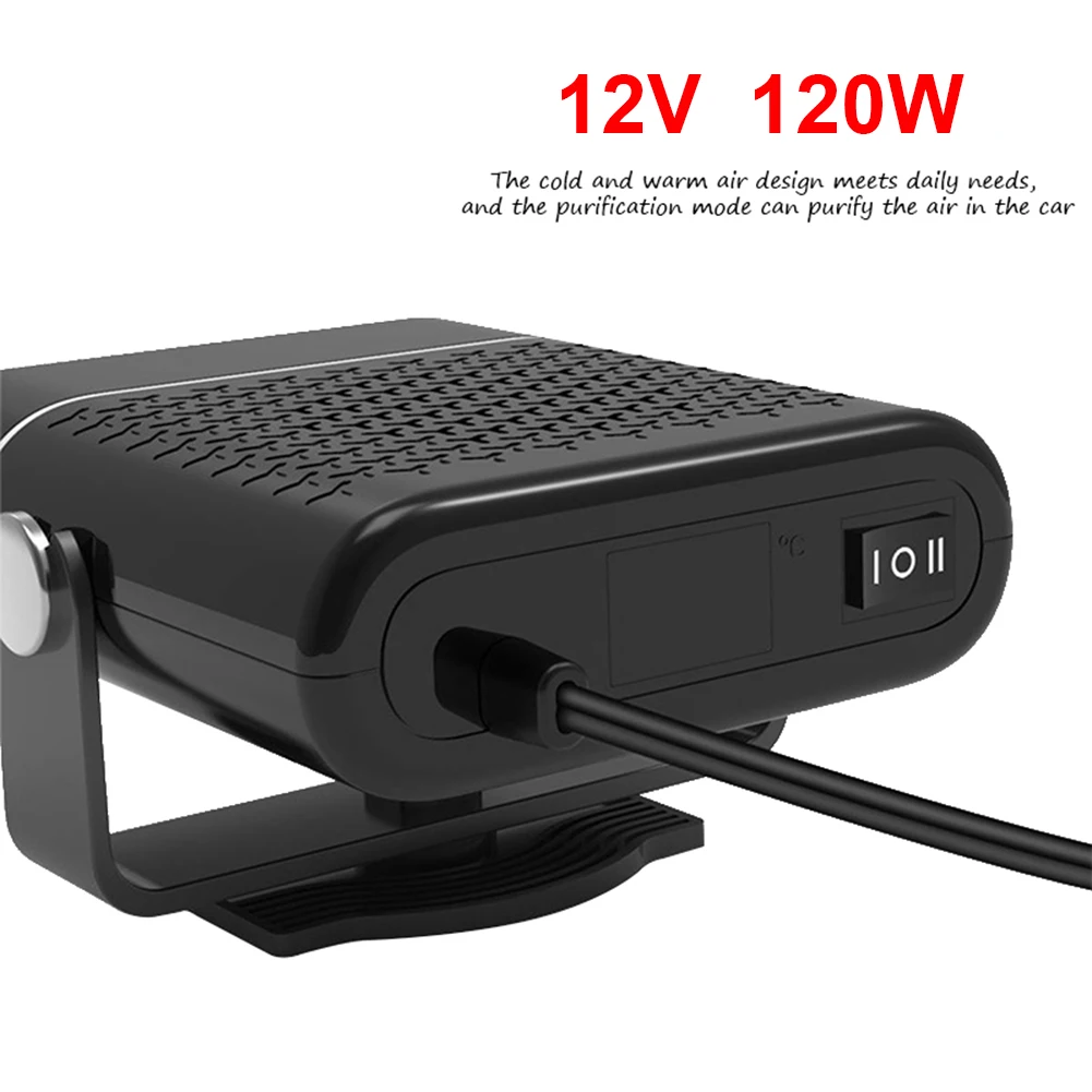 12 V/24V Portable Electric Car Fast Window Windshield Deing Defrost Fan Heating Dashboard Seat Heater_voghion.com