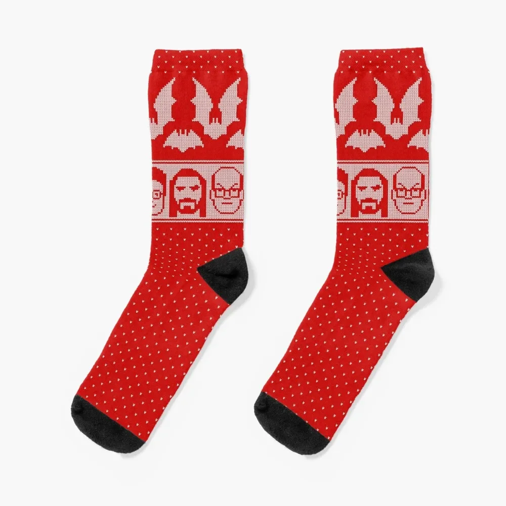 

Ugly Christmas Sweater What we Do In The Shadows Version Socks shoes anti slip football Socks For Women Men's