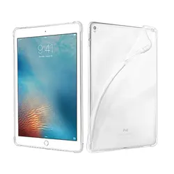Transparent Shockproof TPU Tablet Case - Soft Silicone Airbag Protective Cover - iPad Pro 9.7 2016 (Transparent)
