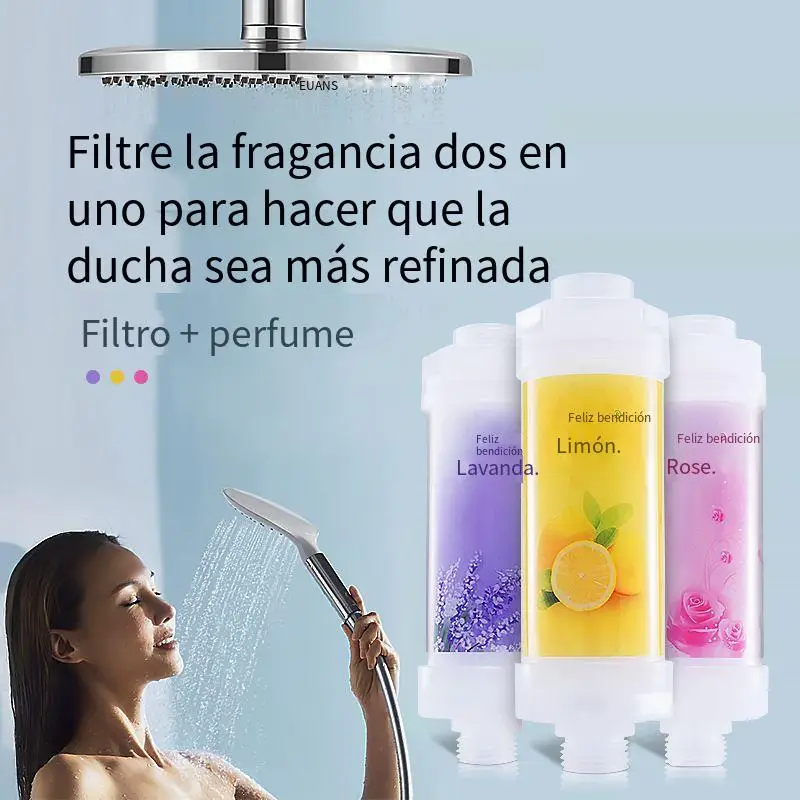 Filtro de ducha antical de 15 etapas con vitamina C - 2 cartuchos incluidos  JAMW Sencillez