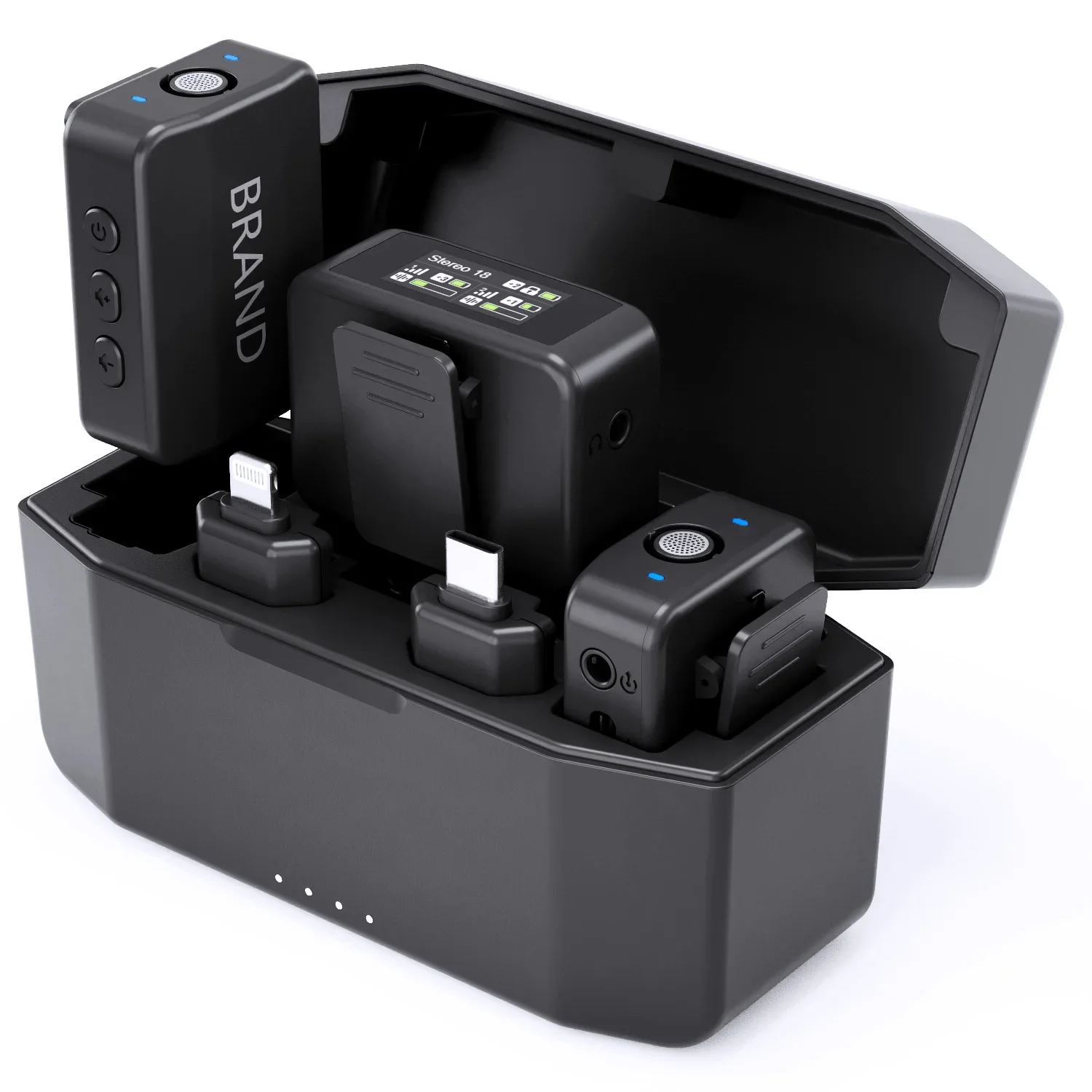 2023 Micro Microfone Sem Fio Microfono Cordless Mic Microfono Inalambrico Profesional Mikrofon Lavalier Microfono Wireless Con Risvolto