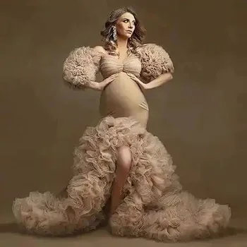 Maternity Maxi Dresses for Photography Photographie de vêtements de materni  baby shower فساتين حوامل vestidos para embarazadas
