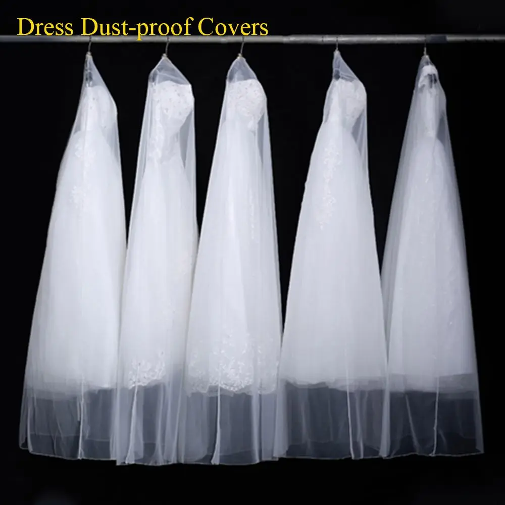Description Picture 3 of itemWedding Dress Garment Protector Dust-proof Covers Bride Gown Storage Bags Clothing Cover Transparent Wardrobe Case
