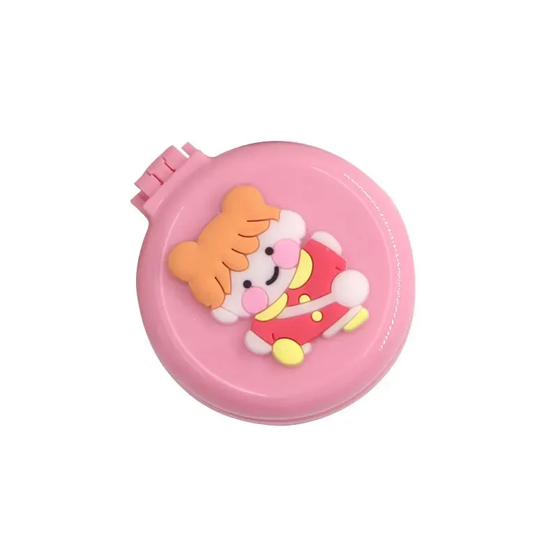 New Ins Korean Girls' Heart Portable Comb Portable Hyun Elegant Flower Air Cushion Comb Vanity Mirror Folding Baby Brushes