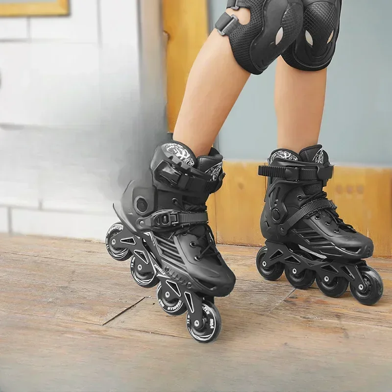 DF Roller Skates for Adults, Roller Skates Adults, in-line Skates Men and Women, Beginner Roller Skates, Single-row Flat Shoes