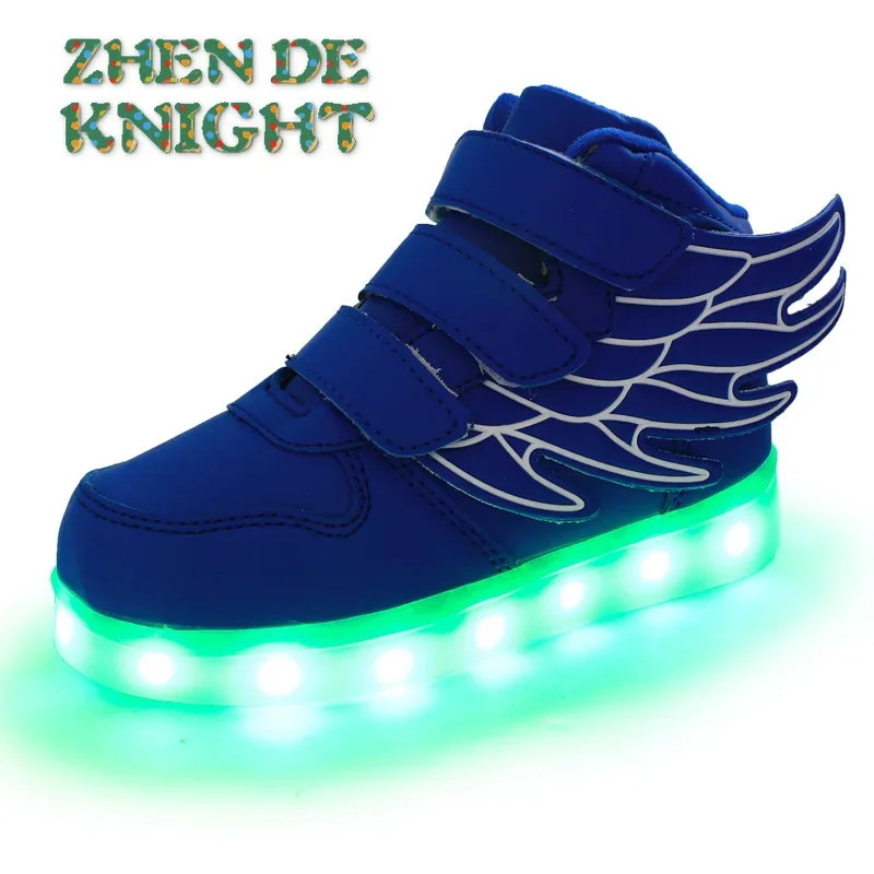 Size 25-37 Children Glowing Sneakers Kid Luminous Sneakers with Luminous Sole Lighted Shoes for Boys Girls Led