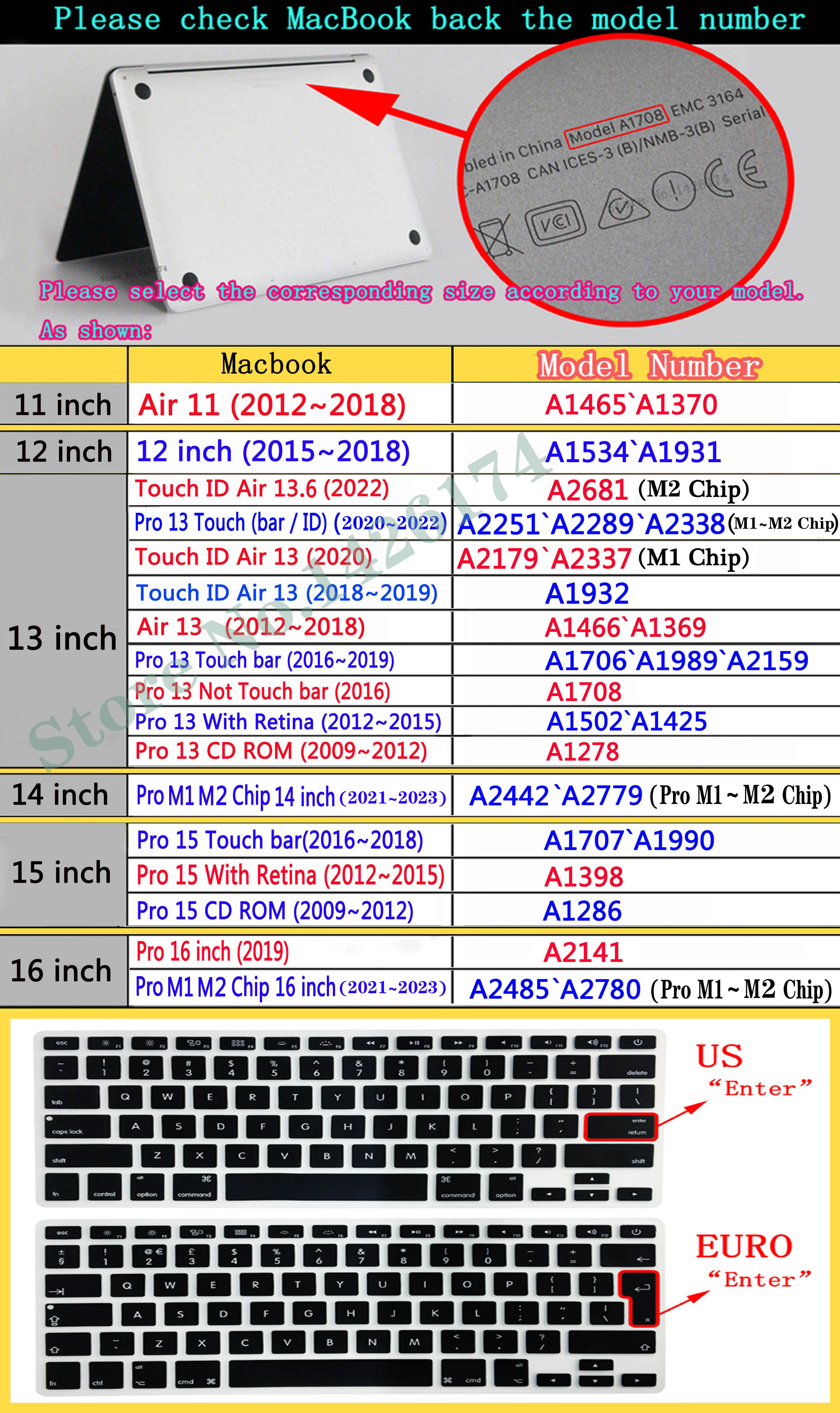Laptop Case For Macbook M2 Air13 2022 A2681 A2337 A2179 A2338 2020