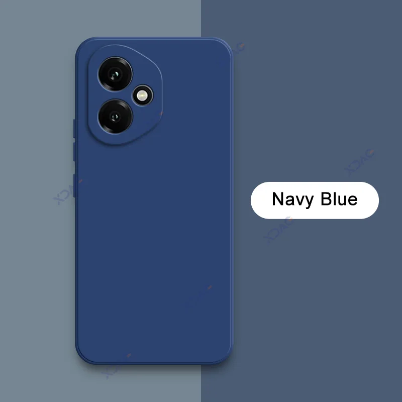 Luxury Candy Cellphone Cases with Lens Protection - Soft Square Liquid Silicone Armor