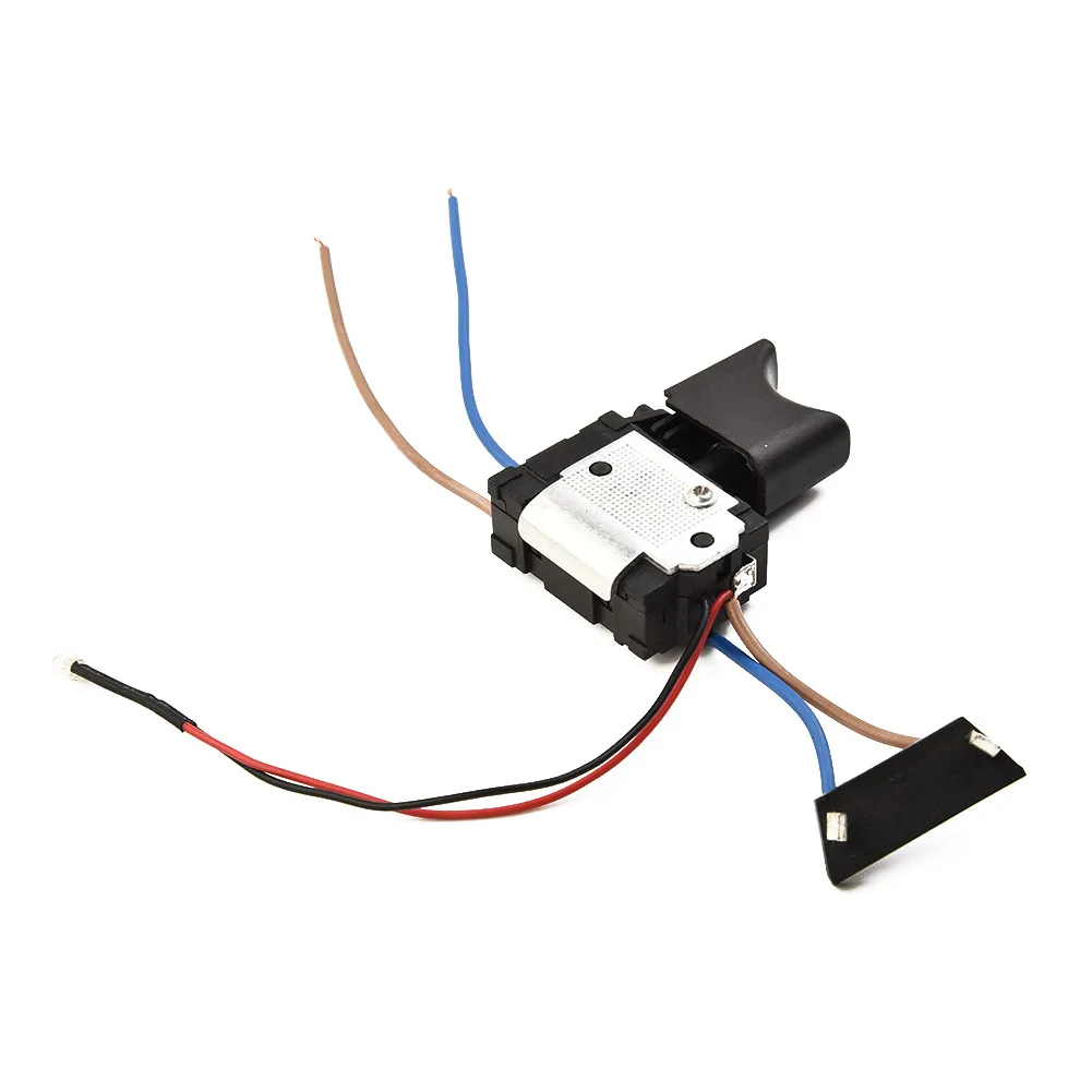 1pc Electric Drill Dustproof Speed Control Push Button Trigger Switch DC 7.2-24V Cordless Drill Switch Replacement